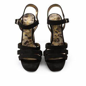 Sam Edelman Black Strappy Heeled Sandals – Size 10, Worn Once